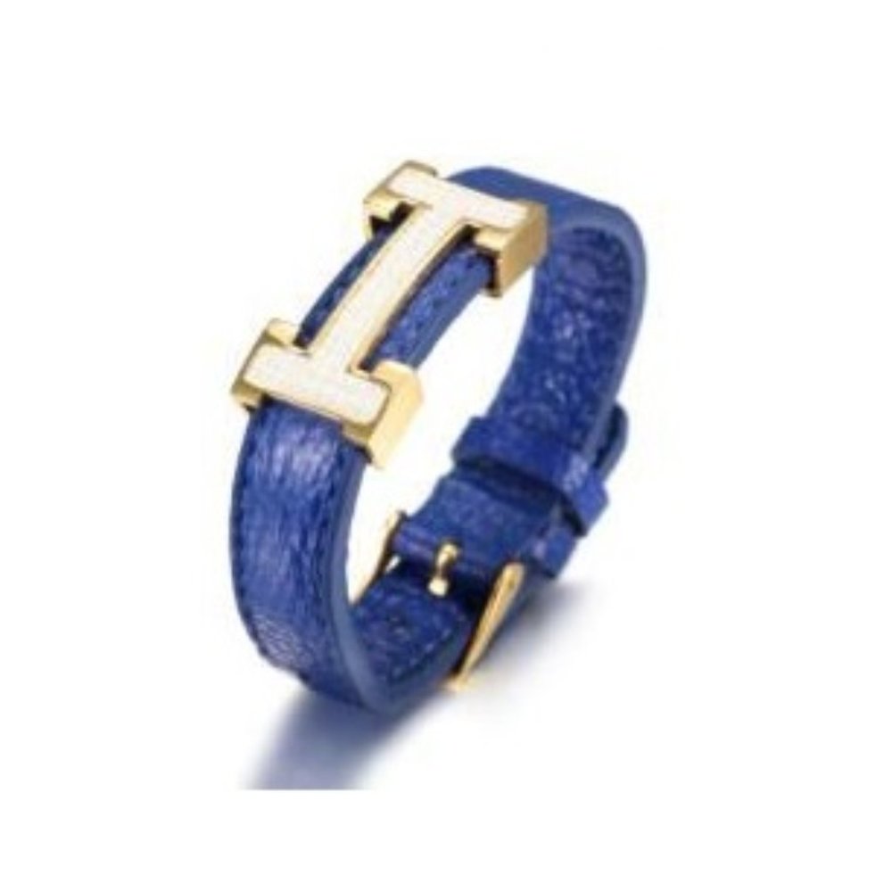 316L Fancy Stainless steel &Leather Bracelet